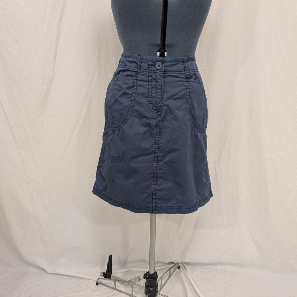 100% Cotton A‑Line Skirt Blue, 8